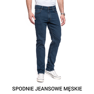 spodnie meskie jeansowe wrangler lee mustang