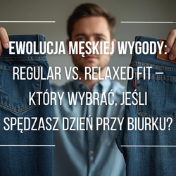 Ewolucja Męskiej Wygody: Krój Regular vs. Relaxed Fit – Który Wybrać, Jeśli Spędzasz Dzień Przy Biurku?