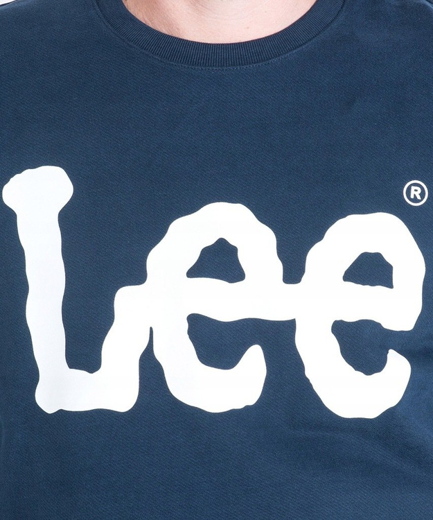 LEE LOGO SWS MĘSKA BLUZA KLASYCZNA NADRUK NIGHT SKY L82UUBSJ 112122213