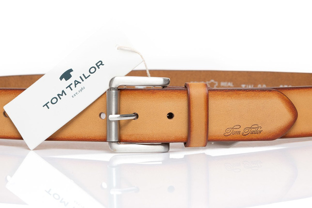 TOM TAILOR PASEK SKÓRZANY  SOPO-TT376 641 40mm Ledergürtel RO2689