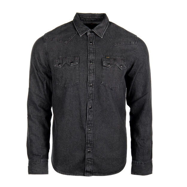 LEE RIDER SHIRT MĘSKA KOSZULA JEANSOWA JEANS WASHED BLACK L851PAJA 112122513