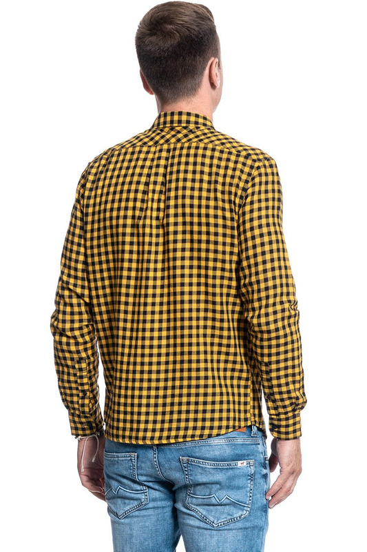 KOSZULA WRANGLER LS 2PKT FLAP SHIRT MIN YELLOW W5A5ORY02 112130073