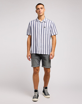 LEE RIDER SHORT MĘSKIE SZORTY KRÓKIE SPODENKI JEANSOWE WASHED GREY 112349328 L73F015973