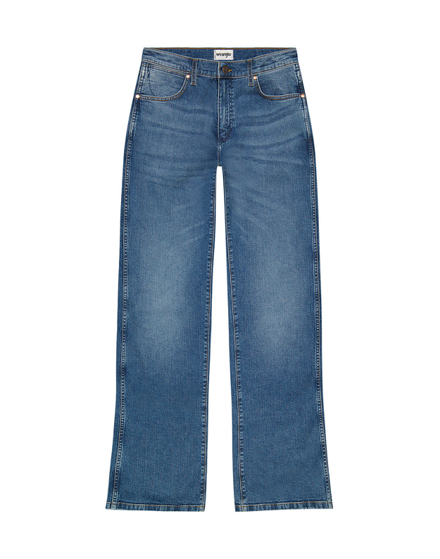 MESKIE SPODNIE WRANGLER LOOSE BOOT SKY BREEZE 112371340