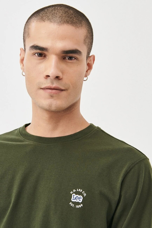 LEE LS PATCH LOGO TEE MĘSKI LONGSLEEVE WASHED BLACK L60RFQON 112140342