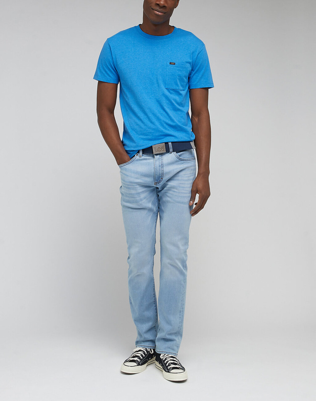 LEE ULTIMATE POCKET TEE MĘSKI T-SHIRT KOSZULKA LOGO LIGHT BLUE L66JWTA13 112330630