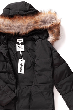 DAMSKA KURTKA ZIMOWA WRANGLER LONG PUFFER BLACK W4126VJ01 112128759