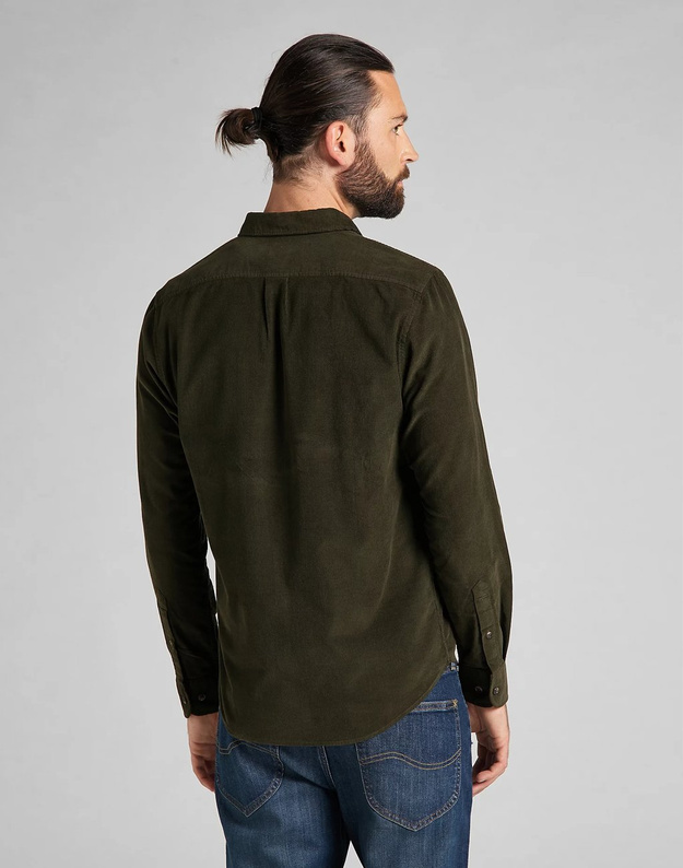 LEE BUTTON DOWN REGULAR MĘSKA KOSZULA SERPICO GREEN L880MROJ 112123274