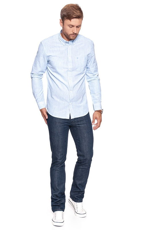 WRANGLER 1 PKT SHIRT SKY BLUE W5929MBS2