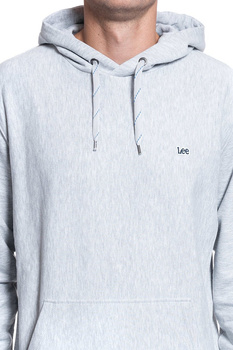 BLUZA LEE BASIC HOODIE SHARP GREY MELE L82QWO03 112122156