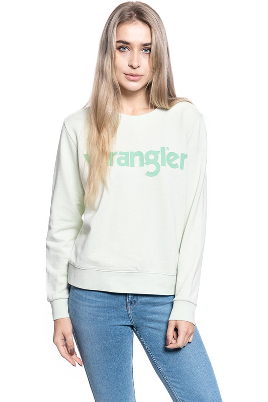 BLUZA DAMSKA WRANGLER REGULAR SWEAT ALMOST AQUA W6N2HAG11 112130788