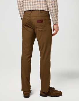 MESKIE SPODNIE  WRANGLER GREENSBORO DARK EARTH 112371571