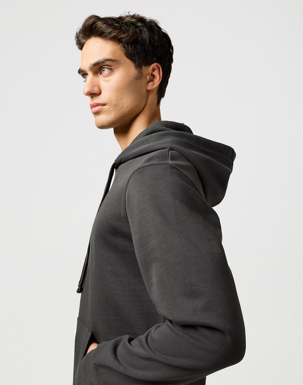 MESKA BLUZA WRANGLER SIGN OFF HOODIE FADED BLACK 112364289