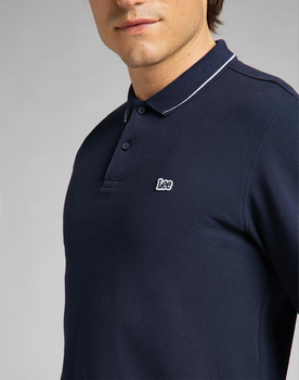 LEE LS PIQUE POLO NAVY MĘSKA KOSZULKA POLO L61VRL35 112114064