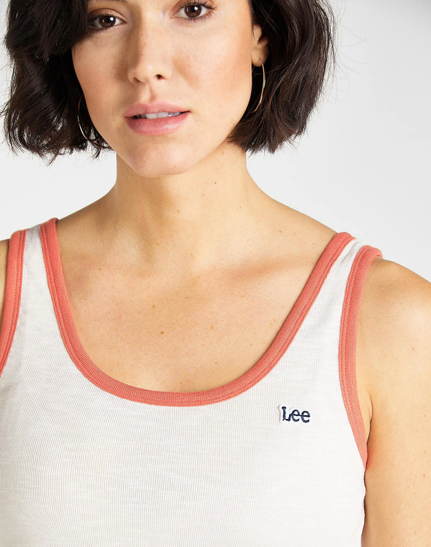 LEE SLIM TANK TOP SLIM FIT DAMSKI BEZRĘKAWNIK CLOUD DANCER L41MFNHA 112109093