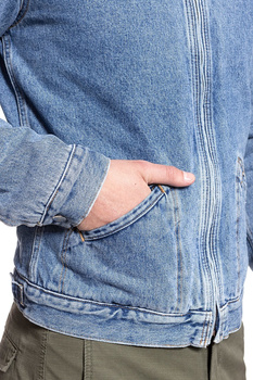 KURTKA JEANSOWA WRANGLER HAWKINS JACKET STONE BLUE W458ER255 112128909