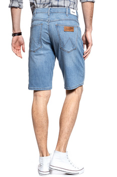 KRÓTKIE SPODENKI WRANGLER DENIM SHORT LIGHT FEATHER W14CQA14R 112126617