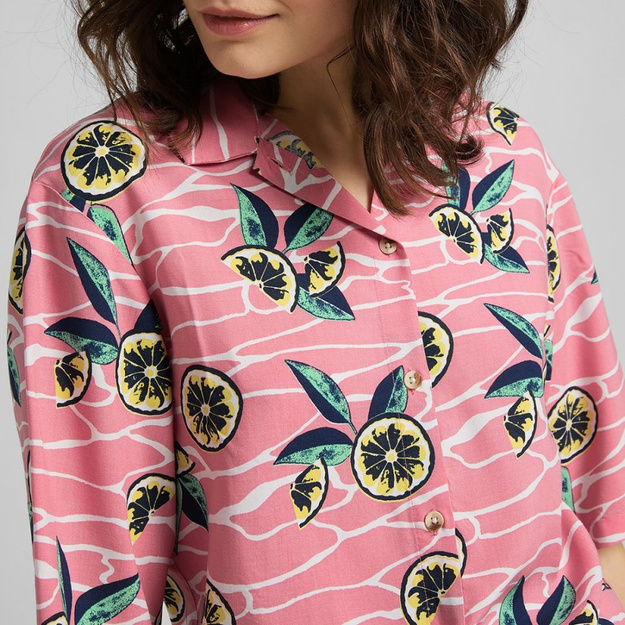DAMSKA KOSZULA LEE KNOTTED RESORT SHIRT CHERRY BLOSSOM L49XZLQJ 112111147