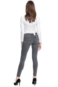 DAMSKIE SPODNIE JEANSOWE LEE SCARLETT RAVEN GREY L526YGCE 112111950