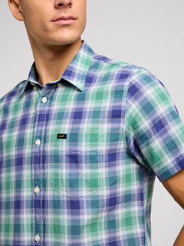 LEE MĘSKA KOSZULA LEE LEE BUTTON DOWN SS DANDY GREEN 112349961