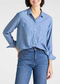 LEE ONE POCKET SHIRT DAMSKA KOSZULA MATERIAŁOWA WASHED BLUE L45THQLR 112110537