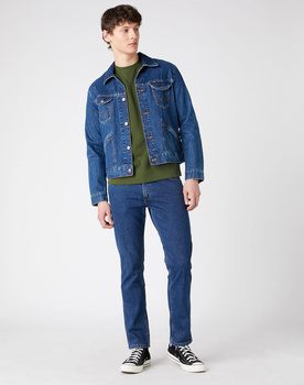MĘSKA BLUZA WRANGLER SIGN OFF CREW RIFLE GREEN W6589HAG3 112130619