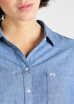 LEE ONE POCKET SHIRT DAMSKA KOSZULA MATERIAŁOWA WASHED BLUE L45THQLR 112110537