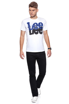 LEE T SHIRT LOGO TEE WHITE L65ZAI12