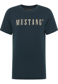 MĘSKA KOSZULKA MUSTANG T-shirt LOGO NADRUK Austin Carbon 1014695 4135