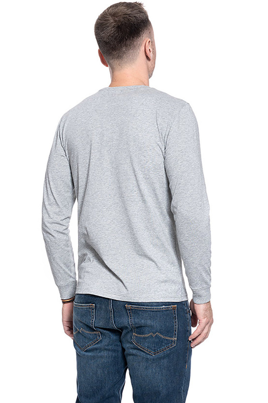 MĘSKI LONGSLEEVE LEE SEASONAL 70S LOGO GREY MELE L62OFQ37 112114755