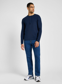 LEE MĘSKA KOSZULKA LONGSLEEVE LEE LS HENLEY INKY BLUE 112355567