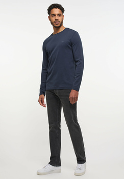 MUSTANG Style Anton B Basic MĘSKA KOSZULKA Z DŁUGIM RĘKAWEM Outer Space 1013533 5330