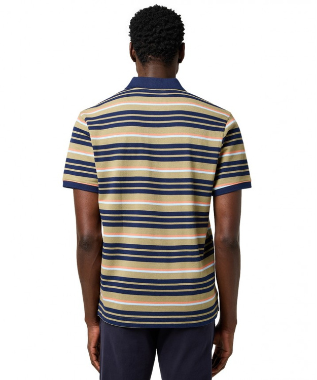 MESKA KOSZULKA POLO WRANGLER STRIPE POLO SHIRT ALOE 112371510