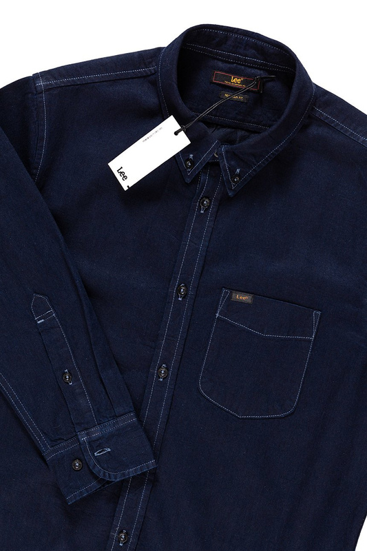 LEE BUTTON DOWN CLEAN BLUE L880FTQP 112123087