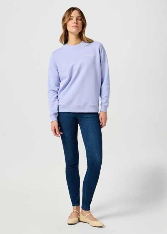 DAMSKA BLUZA WRANGLER REGULAR SWEAT SWEET LAVENDER 112355290