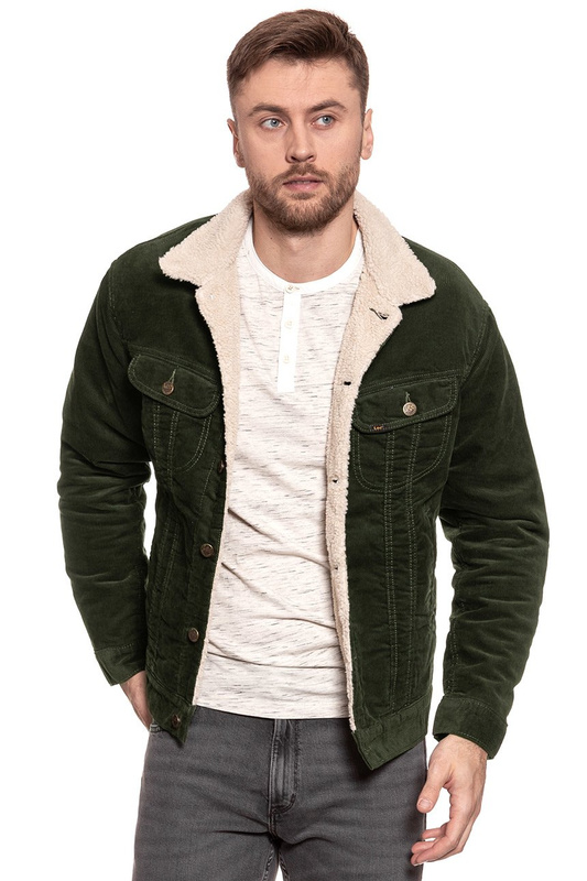 KURTKA ZIMOWA LEE SHERPA JACKET FOREST NIGHT L87AFA96 112122839