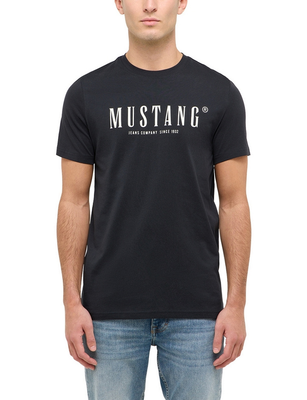 Męski T-Shirt Mustang Style Austin Jet Black 1016480 4188