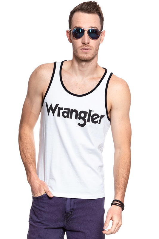 KOSZULKA WRANGLER RINGER TANK WHITE W7B64FQ12 112131523