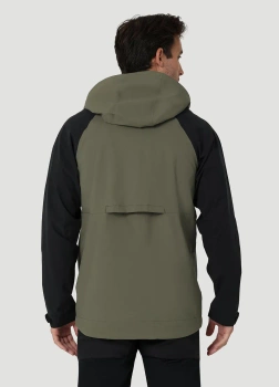 MĘSKA KURTKA ZIMOWA WRANGLER RAIN JACKET DUSTY OLIVE 112324309