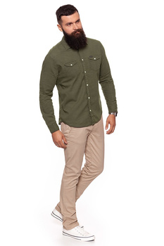 WRANGLER REGULAR 2PKT SHIRT DUSTY OLIVE W58786B45 112129590