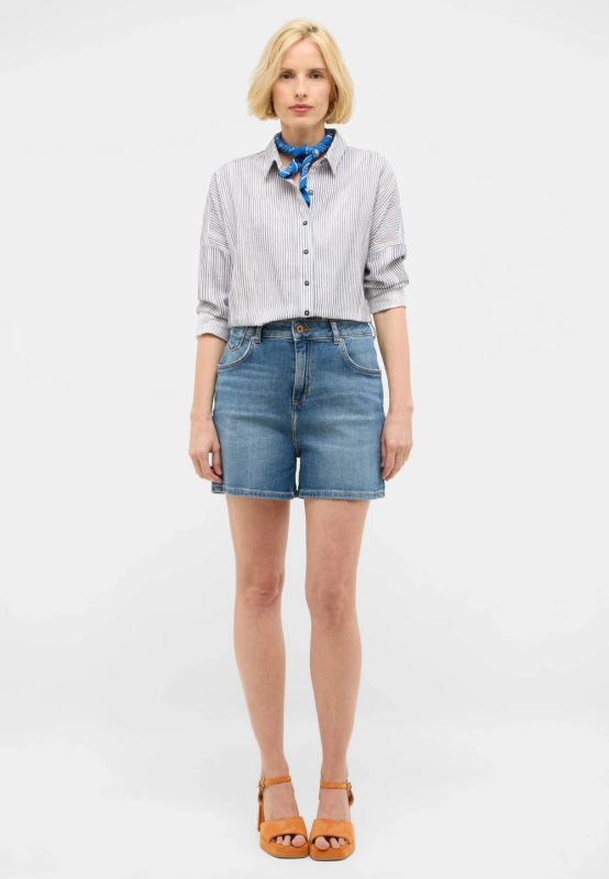 Damskie Szorty Mustang Style Charlotte Shorts Denim Blue 1016557 5000 521