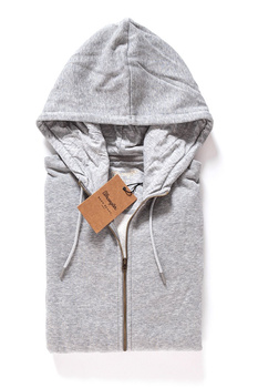 WRANGLER HOODIE MID GREY MEL W6523HI37