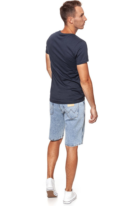 KRÓTKIE SPODENKI WRANGLER DENIM SHORT B&Y SPEEDY BLUE W14C05184 112126584