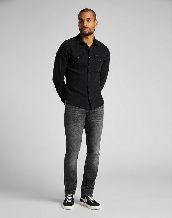 LEE LEE WESTERN SHIRT MĘSKA KOSZULA JEANSOWA BLACK L643PA01 112115415