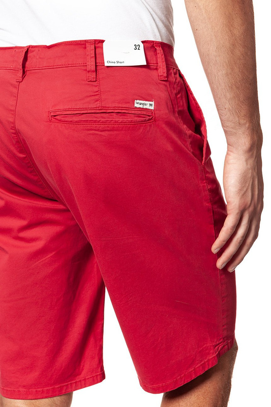 KRÓTKIE SPODENKI WRANGLER CHINO SHORT SCARLET RED W14AMM14A 112126566