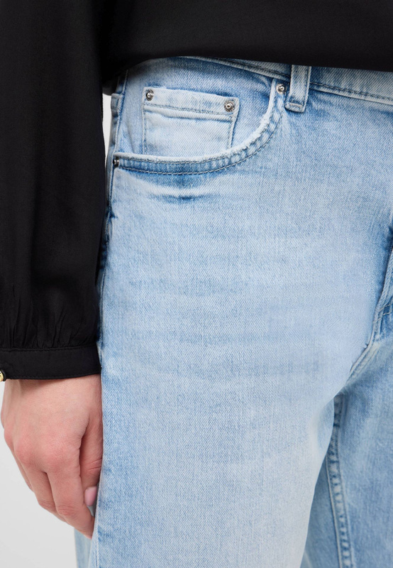 Damskie Spodnie Jeansowe Mustang Style Brooks Relaxed Slim Denim Blue 1016907 5000 200