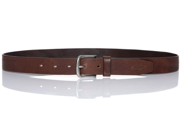 PASEK WRANGLER AUTHENTIC BELT BROWN W0B62U185 112125557