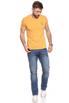 KOSZULKA WRANGLER OVERDYE HAND TEE AMBER YELLOW W7B48EBUY 112131486