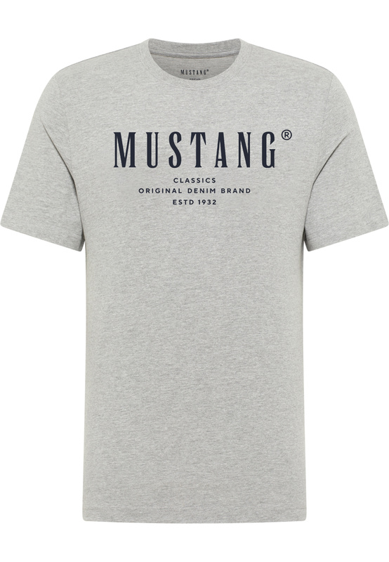3PAK Męski T-Shirt Mustang Style Alex Mid Grey Mélange 1017330 4140