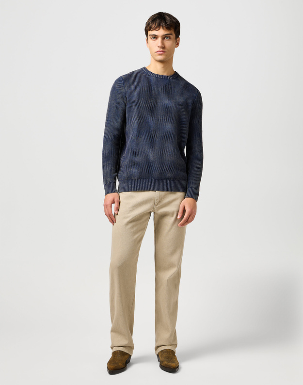 WRANGLER MĘSKA SWETER WRANGLER CREWNECK SWEATER NAVY 112364288